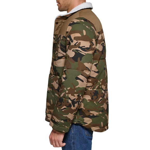 Levi’s Men’s Woodsman Jacket Brown Camouflage New Size M - Picture 4 of 4
